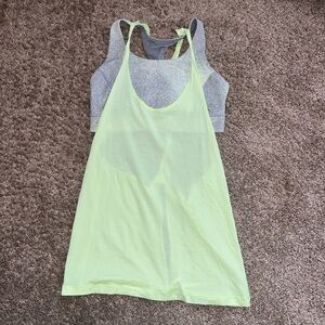 Lululemon tank top with sports bra combined
